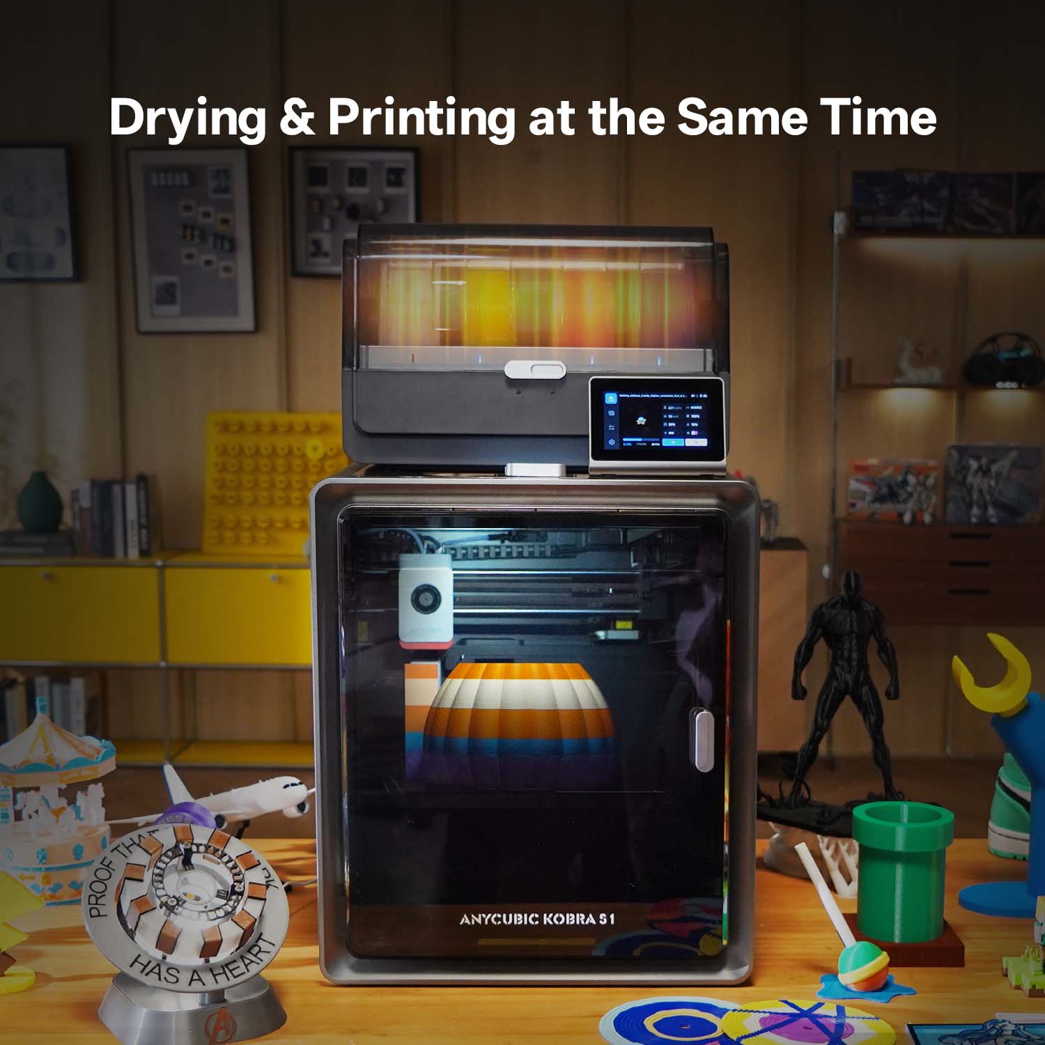 ANYCUBIC KOBRA S1 COMBO 3Dプリンター Amazon | Anycubic Kobra S1 Combo 3Dプリンター、多色造形3D