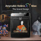 Anycubic Kobra S1 Max 3D Printer, Fully-Enclosed CoreXY with 65℃ Chamber, 350℃ Hotend for Engineering-Grade Filaments, Large 350mm³ Volume, 600mm/s High-Speed, AI Detection & Auto-Resume