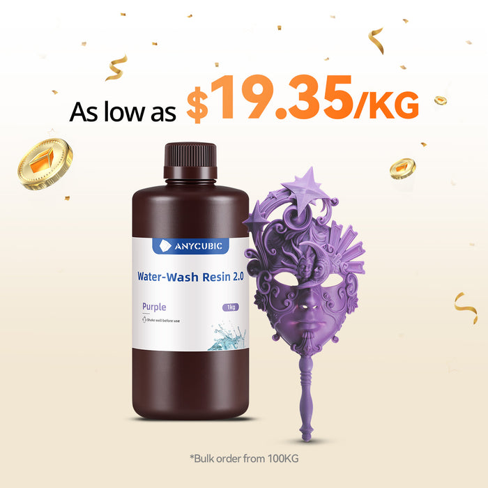 Water-Wash Resin 2.0 10-100kg Deals