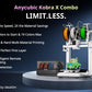 Anycubic Kobra X Combo 3D Printer with Built-in 7-Color Printing, 2X Faster & Saves Filament, ACE GEN 2 Multi-Material System, Auto-Leveling & AI Detection, 600mm/s High Speed Printing, 260x260x260mm