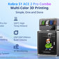 ANYCUBIC Kobra S1 ACE 2 Pro Combo Multi-Color 3D Printer, Up to 16-Color Printing, Fully Enclosed CoreXY, 600 mm/s High Speed, 320°C Hotend & Auto Leveling, Filament Drying, 250×250×250 mm³
