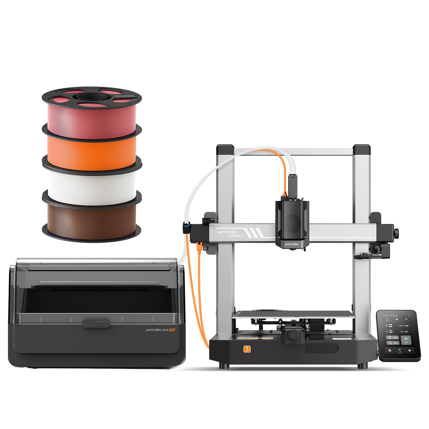 プリンター・複合機 sAnycubic Kobra 3 Combo Kobra 3 ACE Pro Anycubic Kobra 3 Combo 3D Printer: Be Bold, Be Colourful