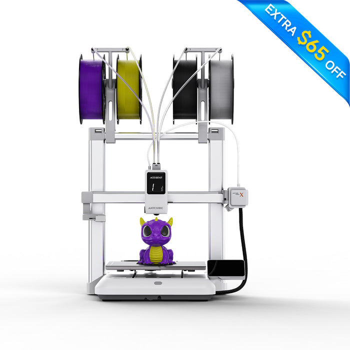 Anycubic Kobra X 4-Color Built-in 3D Printer, Perfect First Layer, Quiet Printing, Stable Printing, Easy to Use for Beginners