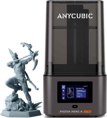 ANYCUBIC Photon Mono 4 Ultra, 120mm/h Fast Resin 3D Printer with COB Light Source, 7" 10K LCD 3D Printer with Intelligent Detection, Printing Size: 6.04"x3.42"x 6.49"/ 153x87x165mm