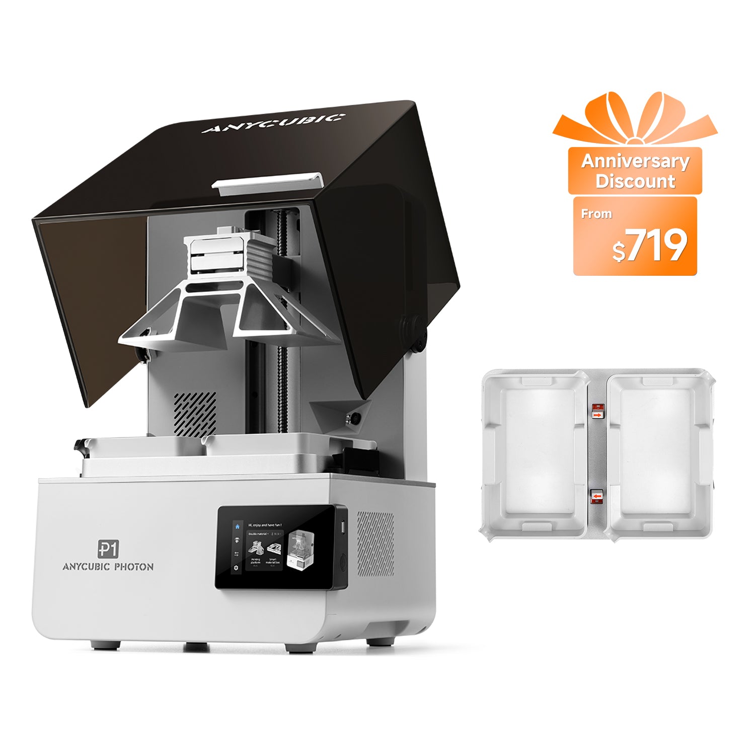 Anycubic Photon P1 with Dual-Color/-Material Printing Platform