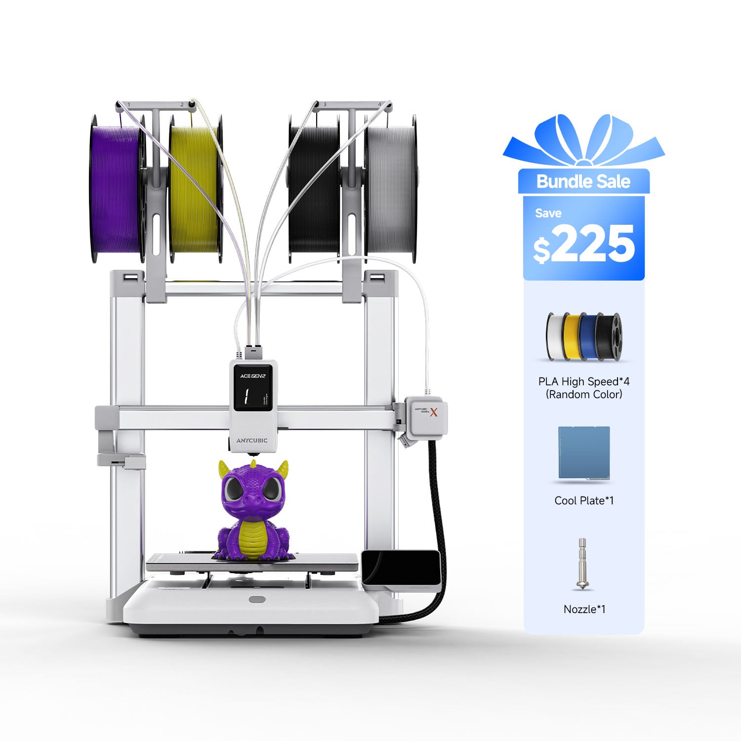 Anycubic Kobra X 3D Printer: Stampa Multicolore Definitiva Fast