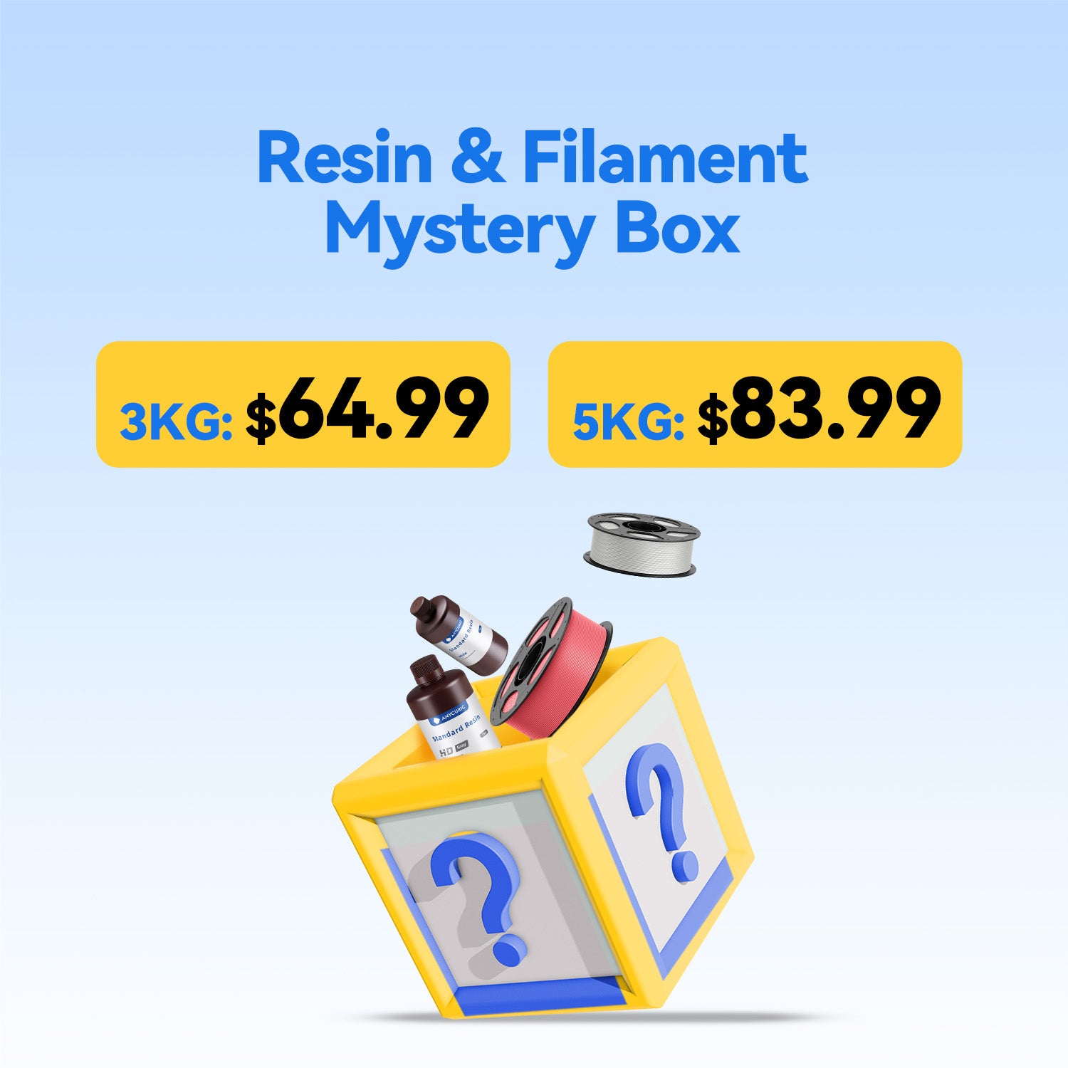 Anycubic Resin and Filament Mystery Box