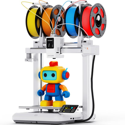 Anycubic Kobra X Multi-Colour 3D Printer, Easy Setup with Native 4-Color