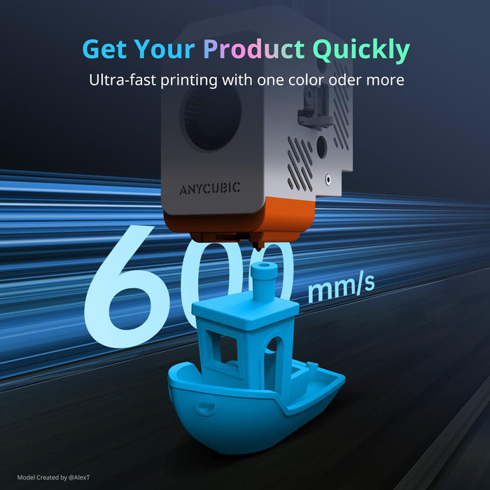 Anycubic Kobra S1 ACE 2 Pro Combo Multi-Color 3D Printer, CoreXY 600 mm/s High Speed Printing with Auto Calibration, 320℃ Quick Detachable Nozzle and Built-in Camera, 250x250x250 mm Printing Size